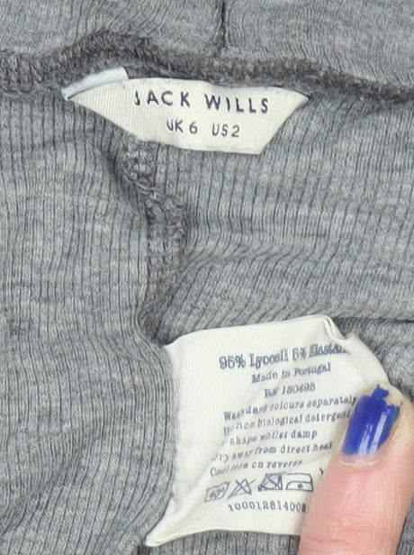 Womens UK Size 6 Jack Wills Slim Fit Jogger Grey Trousers