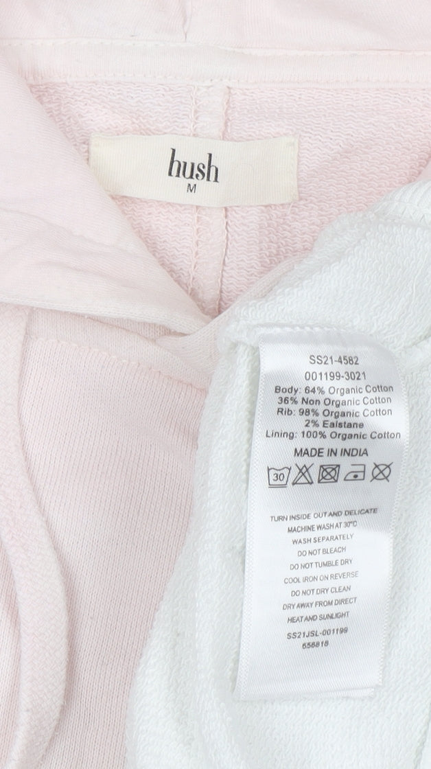 Womens UK Size M Hush Pink Pullover Hoodie