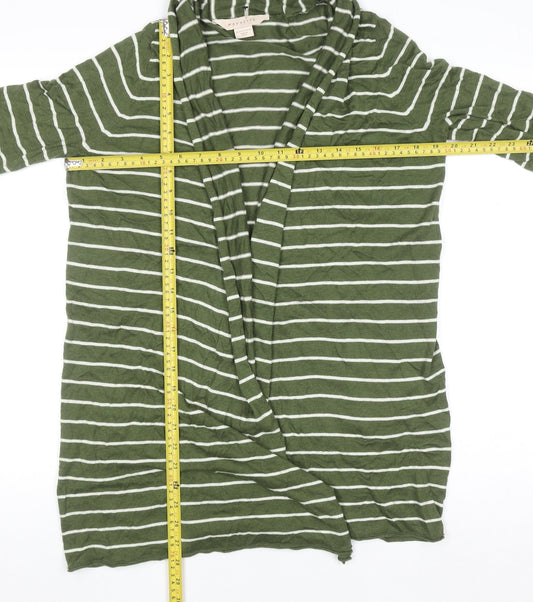 Womens UK Size 14 Mauvette Green Cardigan Jumper