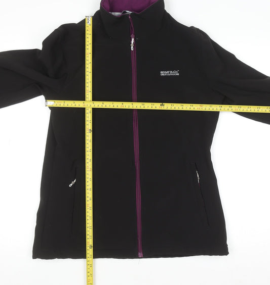 Womens UK Size 10 Regatta Black Full Zip Sweatshirt