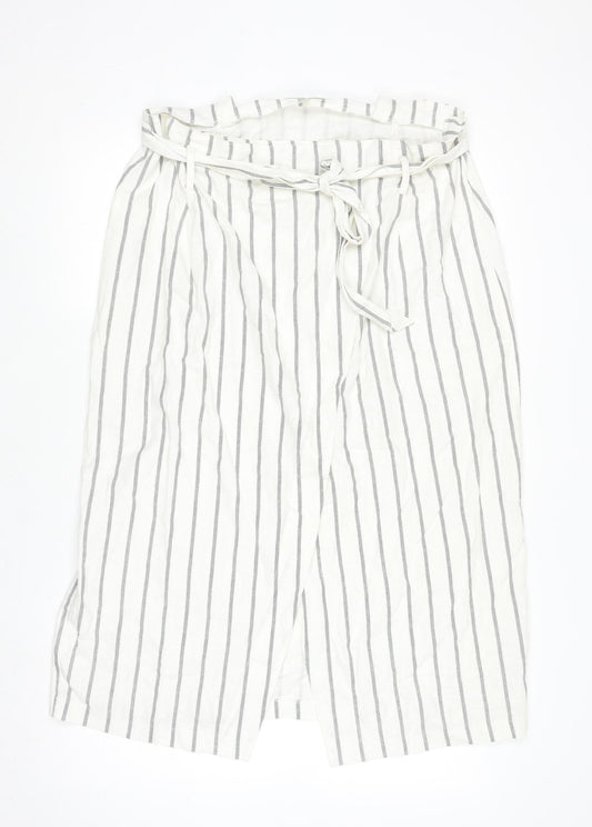 Womens UK Size 18 ASOS Wrap Linen Skirt