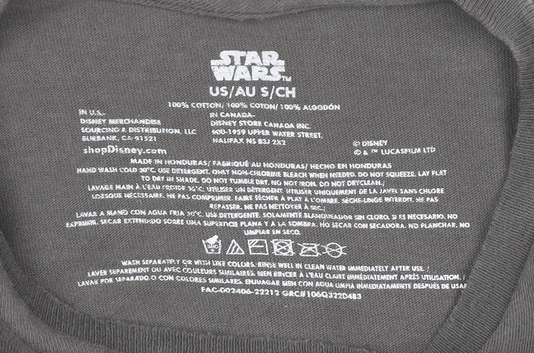 Mens UK Size S Disney Grey T-Shirt