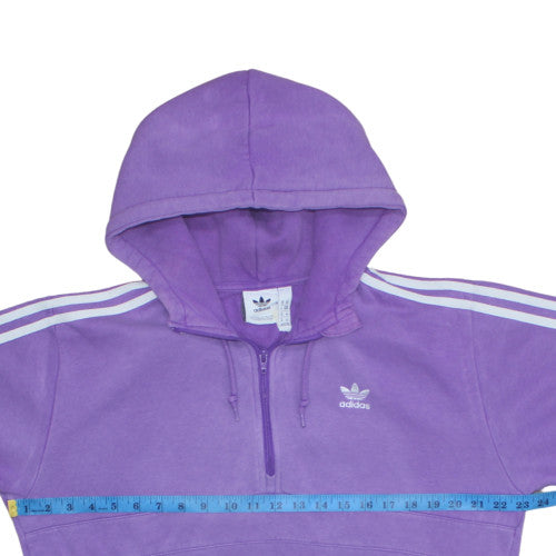 Womens UK Size M adidas Purple Pullover Hoodie
