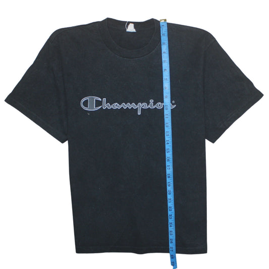 Mens UK Size L Champion Black Gym & Training Running & Jogging Casual T-Shirt