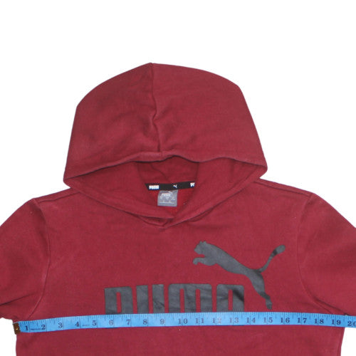 Boys UK Size 13-14 Years PUMA Red Pullover Hoodie