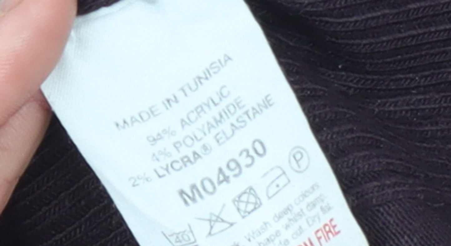 Womens UK Size 12 NEXT Black Pullover Jumper