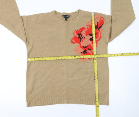 Womens UK Size 14 Dorothy Perkins Beige Pullover Jumper