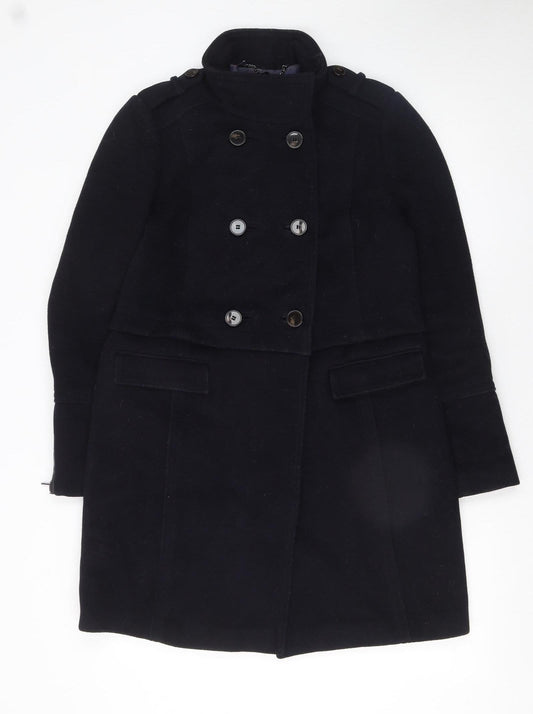 Womens UK Size 10 Marks and Spencer Blue Pea Coat