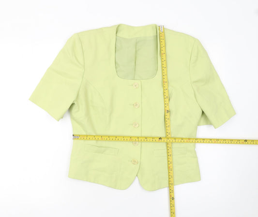 Womens UK Size 14 Richards Regular Green Suit Jacket
