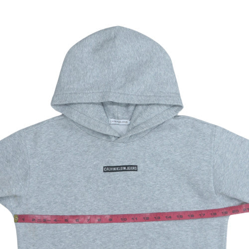 Mens UK Size 14 Calvin Klein Jeans Grey Pullover Hoodie