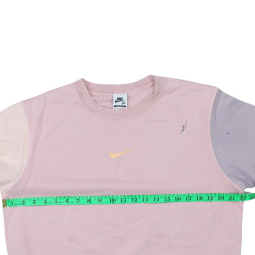 Womens UK Size S Nike Pink Pullover Sweatshirt