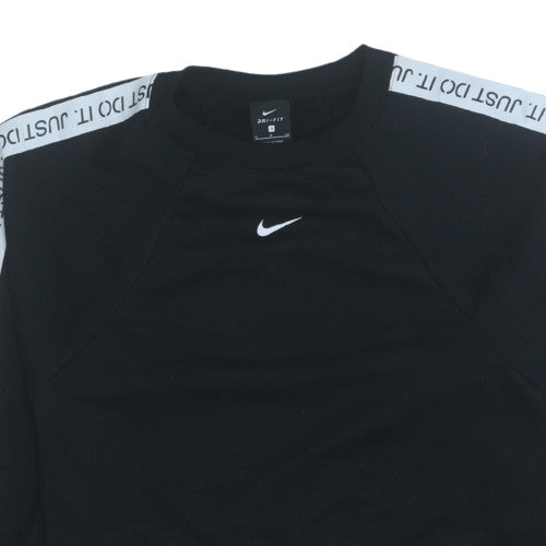 Womens UK Size S Nike Black Pullover Sweatshirt