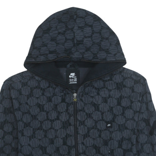 Mens UK Size L Nike Black Full Zip Hoodie