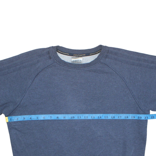 Mens UK Size M adidas Blue Pullover Sweatshirt