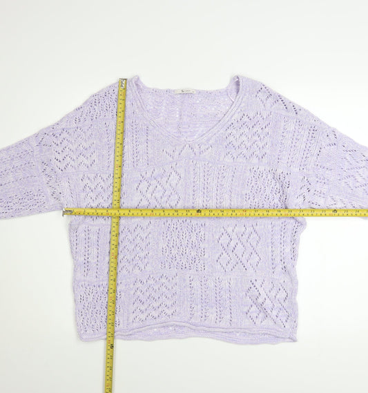 Womens UK Size 12 TU Purple Pullover Jumper