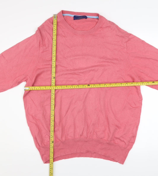 Mens UK Size 2XL Joseph Turner Pink Pullover Jumper