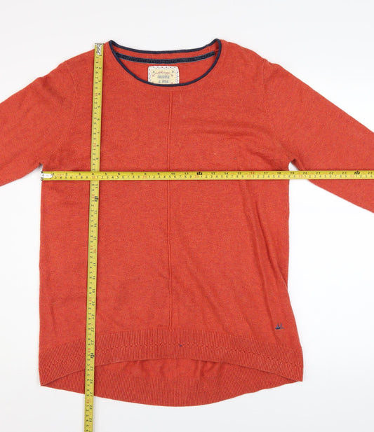 Womens UK Size 14 Mantaray Orange Pullover Jumper