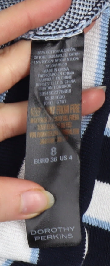 Womens UK Size 8 Dorothy Perkins Blue Pullover Jumper