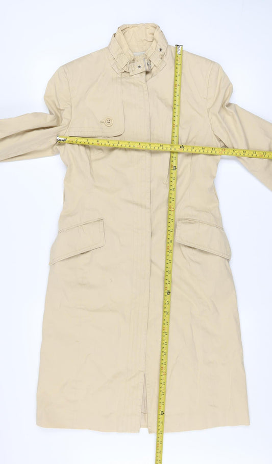 Womens UK Size 8 Karen Millen Beige Trench Coat