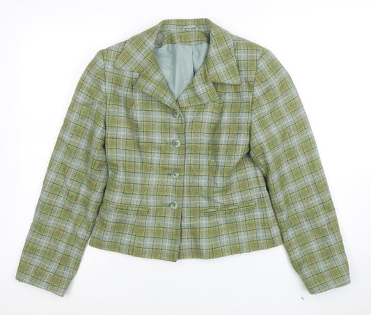 Womens UK Size 10 Dorothy Perkins Regular Green Blazer
