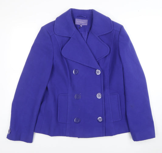 Womens UK Size 14 Autonomy Blue Pea Coat