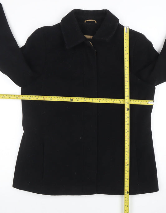Womens UK Size 14 NL Collection Black Overcoat