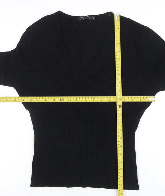 Womens UK Size L Nouveau Edition Black Pullover Jumper