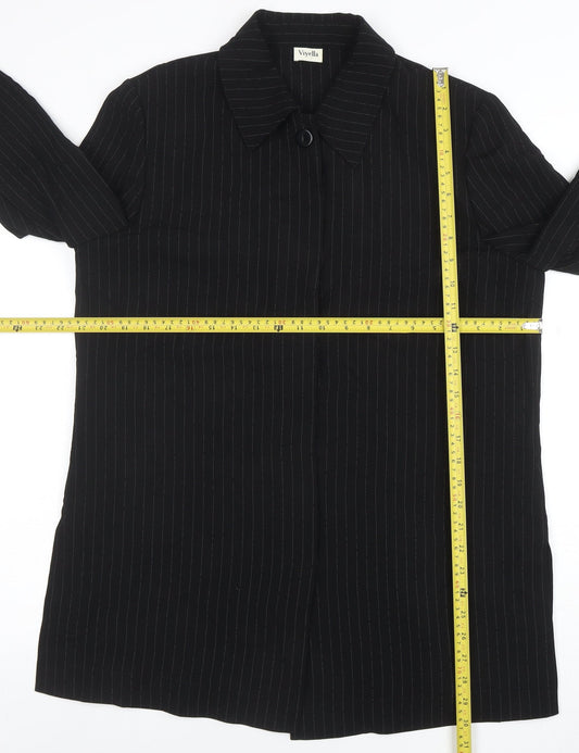Womens UK Size 14 Viyella Regular Black Blazer