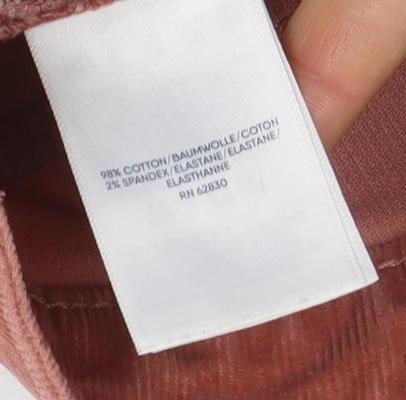 Womens UK Size 12 Lands' End Regular Fit Chino Brown Trousers