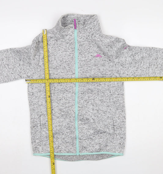 Girls UK Size 11-12 Years Trespass Grey Basic Jacket