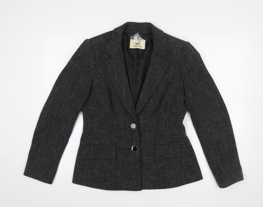 Womens UK Size 10 Viyella Regular Grey Blazer