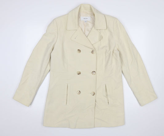 Womens UK Size 14 NEXT Beige Pea Coat