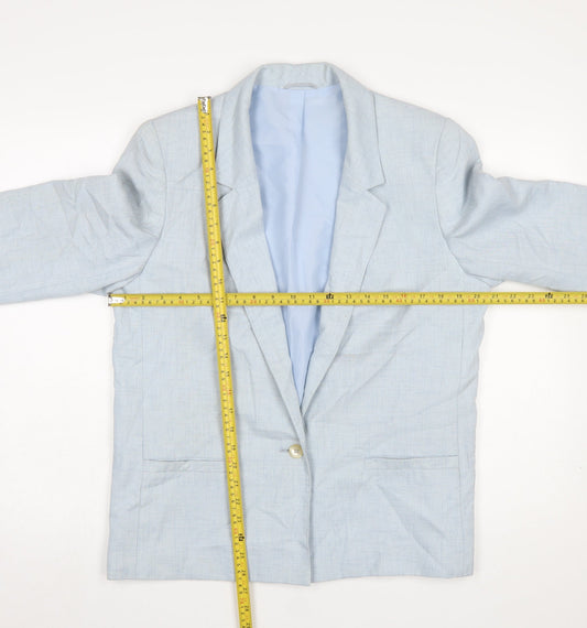 Womens UK Size 14 Marks and Spencer Regular Blue Blazer