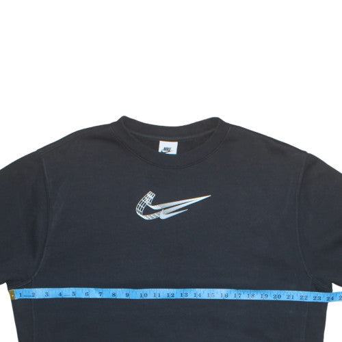 Womens UK Size M Nike Black Pullover Sweatshirt