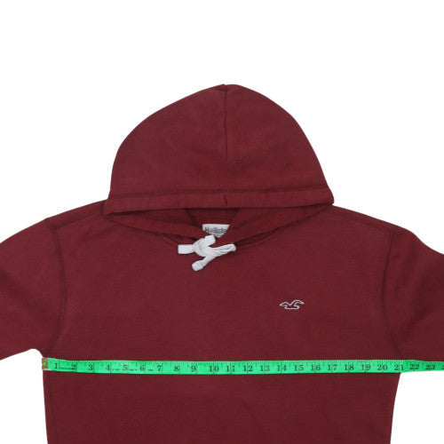 Mens UK Size S Hollister Red Pullover Hoodie