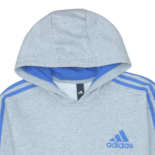 Mens UK Size 2XL adidas Grey Pullover Hoodie
