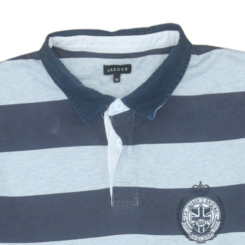 Mens UK Size 2XL Jaeger Blue Pullover Sweatshirt