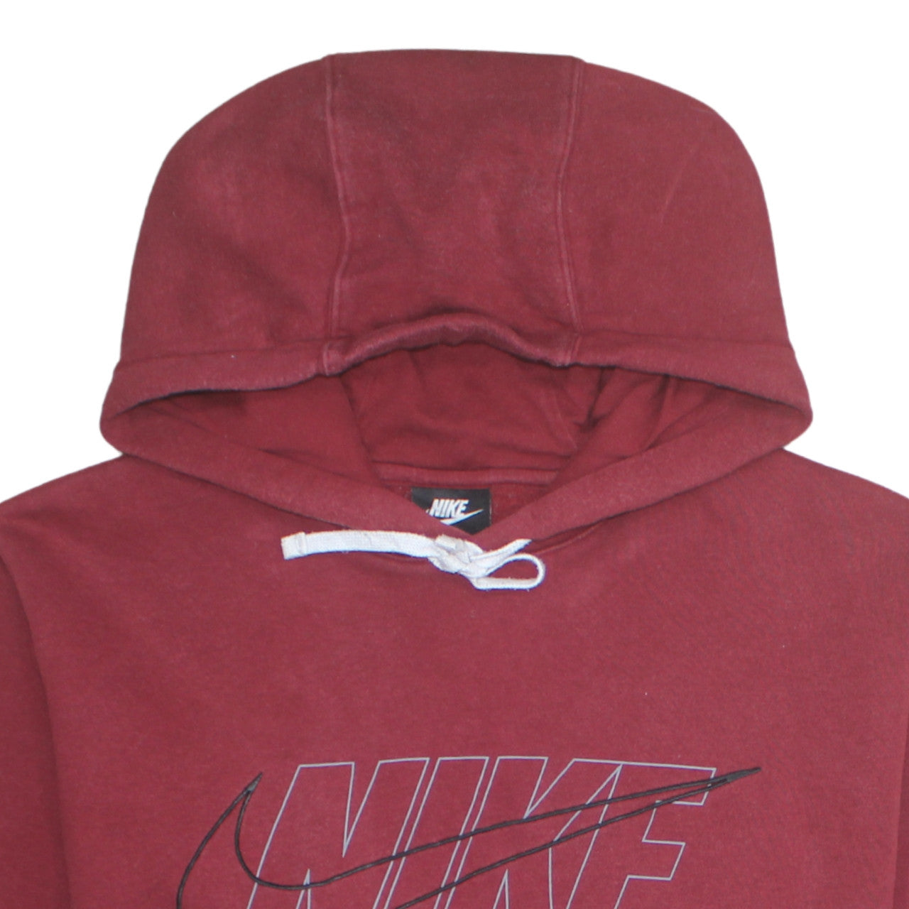 Mens UK Size L Nike Red Pullover Hoodie