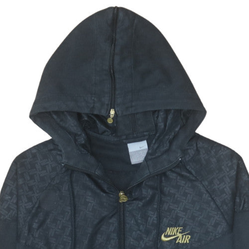 Womens UK Size M Nike Black Full Zip Hoodie