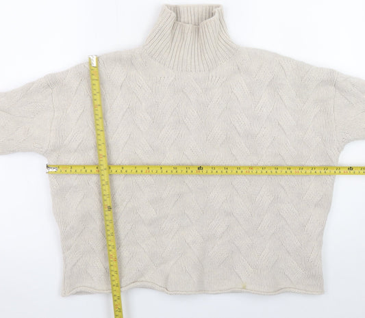 Womens UK Size 14 Poetry Beige Pullover Jumper