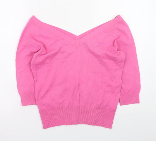 Womens UK Size 16 Fenn Wright Manson Pink Pullover Jumper