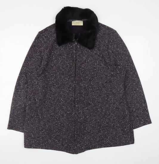 Womens UK Size 18 Ann Harvey Grey Overcoat