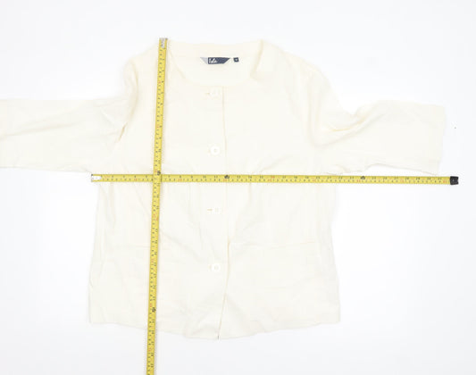 Womens UK Size 18 Isle Regular Ivory Blazer