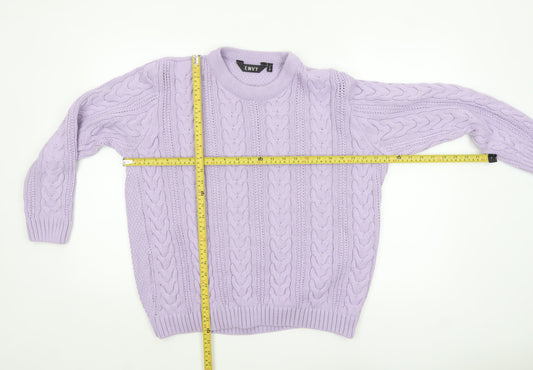 Womens UK Size L Envy Purple Pullover Jumper