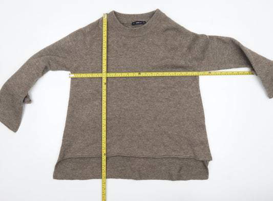 Womens UK Size 8 Zara Beige Pullover Jumper