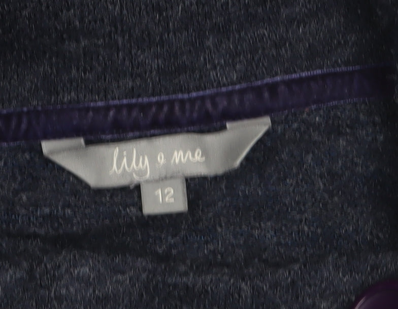 Womens UK Size 12 Lily and Me Blue Cardigan Jumper