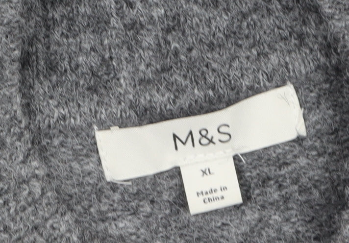 Womens UK Size XL Marks and Spencer Grey Pullover Jumper