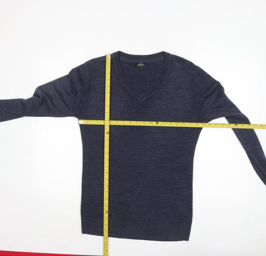 Mens UK Size S Easy Blue Pullover Jumper