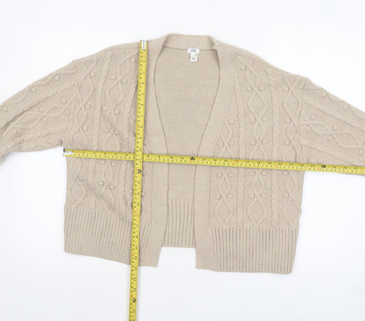 Womens UK Size S River Island Beige Cardigan Jumper