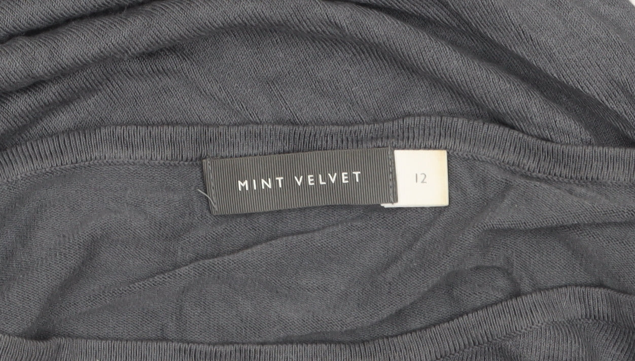 Womens UK Size 12 Mint Velvet Grey Pullover Jumper